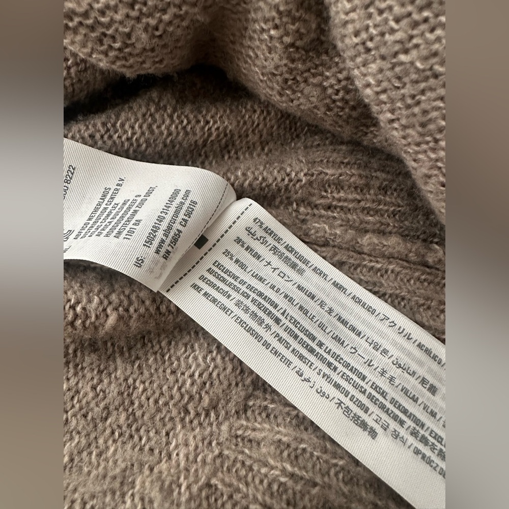 Abercrombie & Fitch Boho Waterfall Style Wool Cardigan Sweater Size XS/S - Picture 4 of 5